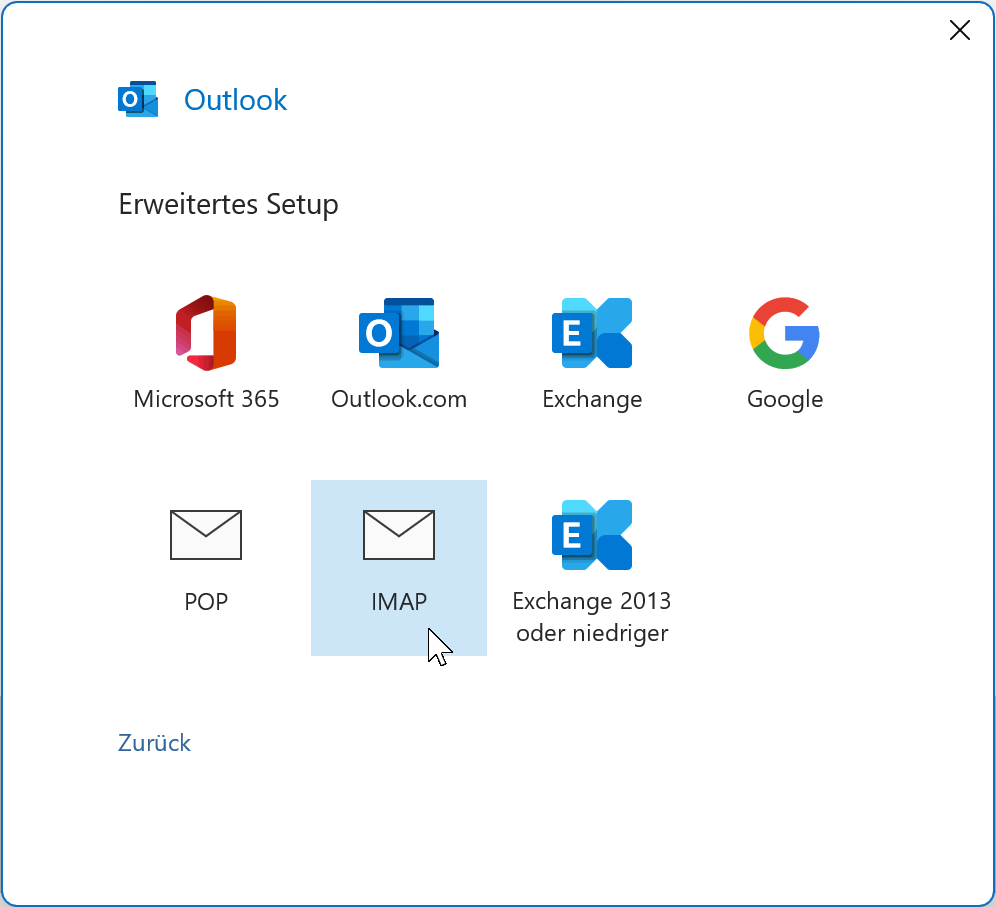 Erweitertes Setup