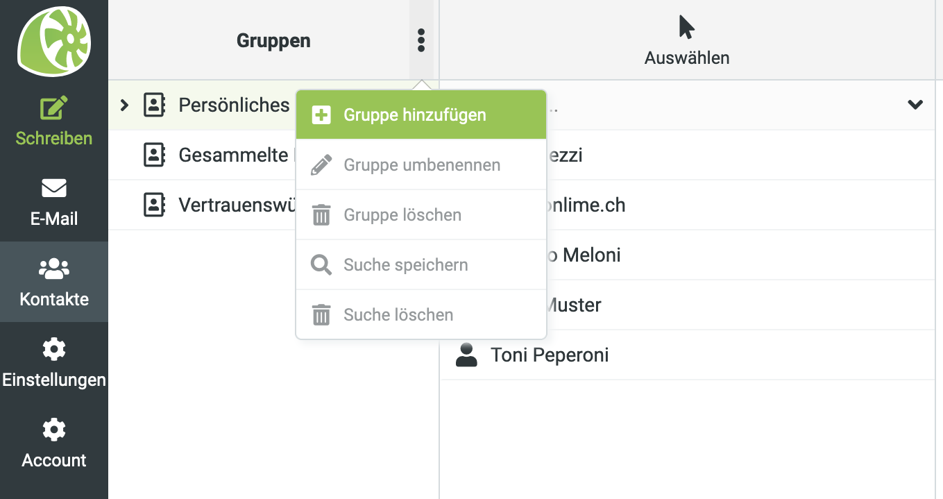 Neue Kontaktgruppe